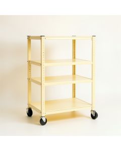 Cedar Crossing Empty Rolling Workshop Cart - Cream (synthetic illustration; no displayed measurements)