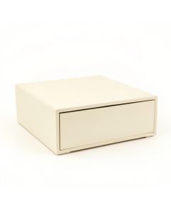 Laurel Edge Desktop Monitor Riser - Ivory (synthetic illustration; no displayed measurements)