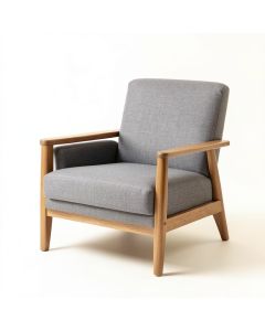 Vale Brook Upholstered Armchair - Gray (synthetic illustration; no displayed measurements)