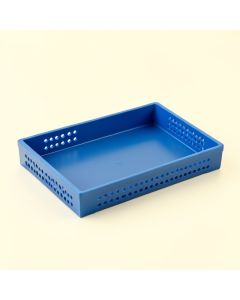 River Bridge Empty Under-Desk Cable Tray - Blue (synthetic illustration; no displayed measurements)