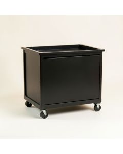 Vale Dell Empty Rolling Workshop Cart - Black (synthetic illustration; no displayed measurements)