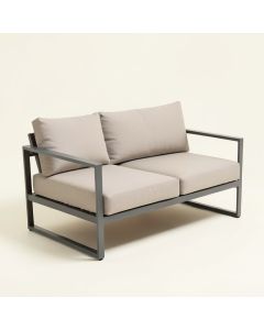 Joule Outdoor Aluminum Patio Sofa With Cushions (synthetic illustration; no displayed measurements)