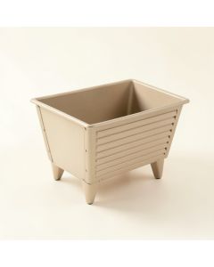 Maple Bridge Empty Raised Planter - Beige (synthetic illustration; no displayed measurements)