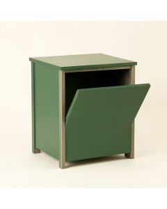 Dune Arc Freestanding Pull-Out Hamper Cabinet (synthetic illustration; no displayed measurements)