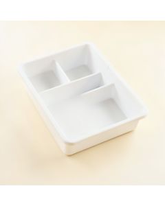 Vale Bend Empty Pantry Drawer Organizer Insert - White (synthetic illustration; no displayed measurements)