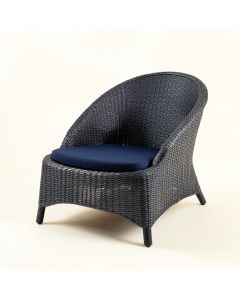 Olive Bend Outdoor Lounge Chair - Navy (synthetic illustration; no displayed measurements)