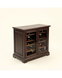Baxton Studio Bar With Wine Storage (synthetic illustration; no displayed measurements)