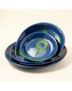 Jevale 8 '' Salad Plate Set Peacock Set (synthetic illustration; no displayed measurements)