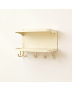Rowan Brook Wall-Mounted Entryway Organizer Shelf - Ivory (synthetic illustration; no displayed measurements)