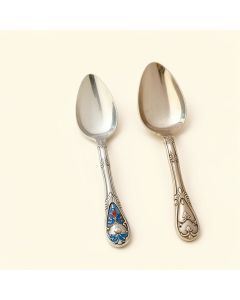 Alanson The Mughal Paich Daar Hand-Painted 2 Piece Cake Serving Set (synthetic illustration; no displayed measurements)
