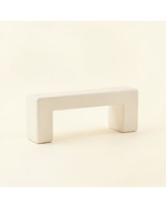Dune Bluff Cabinet Handle Without Packaging - White (synthetic illustration; no displayed measurements)