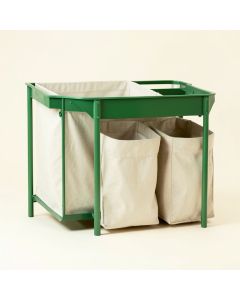 Cliff Dale Laundry Sorting Station With Plain Removable Bags - Green (synthetic illustration; no displayed measurements)