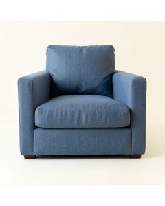 Moss Crest Upholstered Armchair - Blue (synthetic illustration; no displayed measurements)
