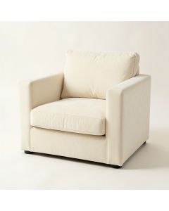 Harbor Bend Upholstered Armchair - Cream (synthetic illustration; no displayed measurements)