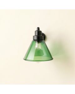Cove Dell Wall Sconce Mounted On A Plain Wall - Green (synthetic illustration; no displayed measurements)