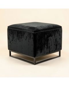 Shela 26.75 '' Velvet Cocktail Ottoman (synthetic illustration; no displayed measurements)
