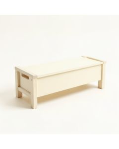 Juniper Bridge Narrow Outdoor Storage Bench - Cream (synthetic illustration; no displayed measurements)