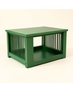 River Brook Empty Furniture-Style Pet Crate - Green (synthetic illustration; no displayed measurements)