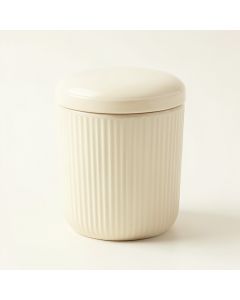 Reed Dale Storage Canister With Lid - Cream (synthetic illustration; no displayed measurements)