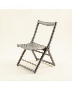 Elm Crest Folding Outdoor Chair - Gray (synthetic illustration; no displayed measurements)