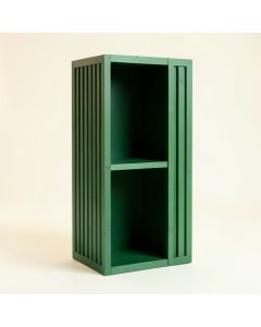 Elm Bend Narrow Cubby Tower - Green (synthetic illustration; no displayed measurements)