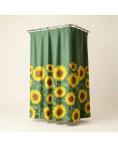 Rachel Mcnaughton Sunflower Duo Single Shower Curtain (synthetic illustration; no displayed measurements)