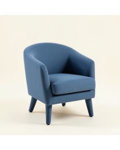 Birch Field Upholstered Armchair - Blue (synthetic illustration; no displayed measurements)