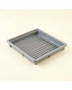 Moss Crossing Empty Under-Desk Cable Tray - Gray (synthetic illustration; no displayed measurements)