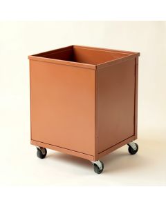 Glen Dell Empty Rolling Workshop Cart - Terracotta (synthetic illustration; no displayed measurements)