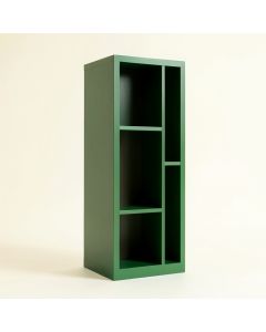 Harbor Crest Narrow Cubby Tower - Green (synthetic illustration; no displayed measurements)