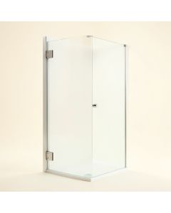 Aqua 48 '' W X 58 '' H Hinged Semi-Frameless Tub Door (synthetic illustration; no displayed measurements)
