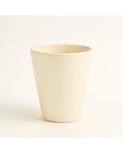 Fern Crest Empty Planter - Ivory (synthetic illustration; no displayed measurements)