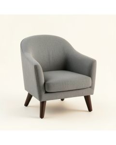 Dune Brook Upholstered Armchair - Gray (synthetic illustration; no displayed measurements)