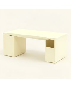 Clay Field Desktop Monitor Riser - Cream (synthetic illustration; no displayed measurements)