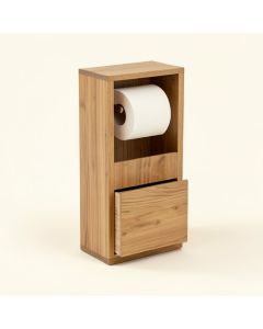 Freestanding Toilet Paper Holder With Storage And Drawer (synthetic illustration; no displayed measurements)