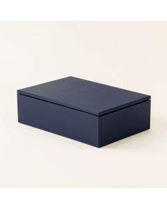 Rowan Bridge Desktop Monitor Riser - Navy (synthetic illustration; no displayed measurements)
