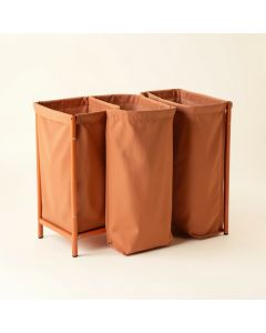 Vale Crossing Laundry Sorting Station With Plain Removable Bags - Terracotta (synthetic illustration; no displayed measurements)