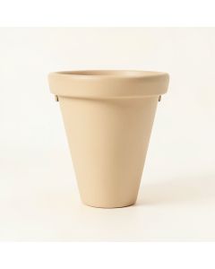 Briar Branch Empty Railing Planter With Integral Brackets - Beige (synthetic illustration; no displayed measurements)