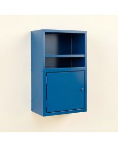 Flint Bridge Wall-Mounted Entry Cabinet - Blue (synthetic illustration; no displayed measurements)