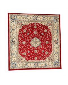Crook Oriental Bright Red/Beige/Blue Area Rug (synthetic illustration; no displayed measurements)