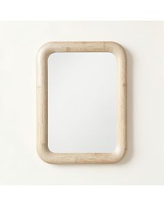 Linden Arc Framed Wall Mirror - White (synthetic illustration; no displayed measurements)