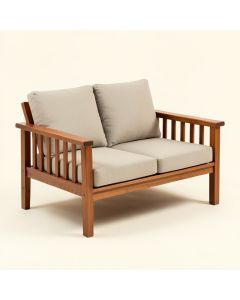Diboll 48 '' Wide Acacia Loveseat With Cushions (synthetic illustration; no displayed measurements)