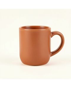 Dawn Bend Ceramic Mug - Terracotta (synthetic illustration; no displayed measurements)