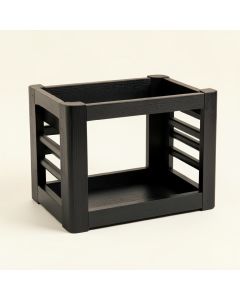 Pine Bend Empty Furniture-Style Pet Crate - Black (synthetic illustration; no displayed measurements)