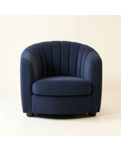 Harbor Edge Upholstered Armchair - Navy (synthetic illustration; no displayed measurements)