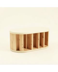 Brook Brook Shoe Storage Bench - Cream (synthetic illustration; no displayed measurements)