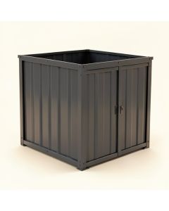 5 Ft. 2 In . W X 3 Ft. 4 In . D Metal Horizontal Garbage Shed (synthetic illustration; no displayed measurements)