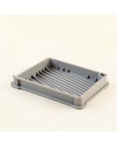 Laurel Bluff Empty Under-Desk Cable Tray - Gray (synthetic illustration; no displayed measurements)