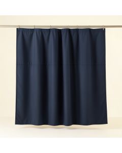 Harbor Arc Shower Curtain Hanging Flat From A Plain Rod (synthetic illustration; no displayed measurements)
