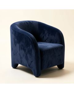 Mourits Arm Chair In Navy (synthetic illustration; no displayed measurements)
